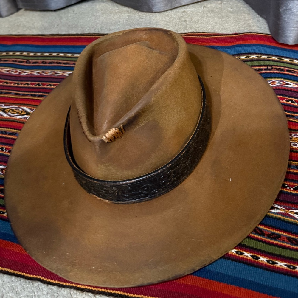 Stetson Brown Leather Band Hat